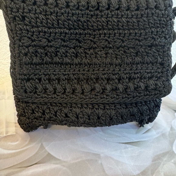 - The Sak Women's Black Crochet Crossbody Bag with Zip Closure - Picture 10 of 13